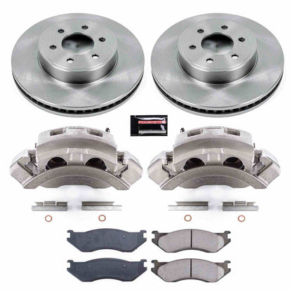 PowerStop Power Stop 2003 Dodge Durango Front Autospecialty Brake Kit w/Calipers KCOE2178