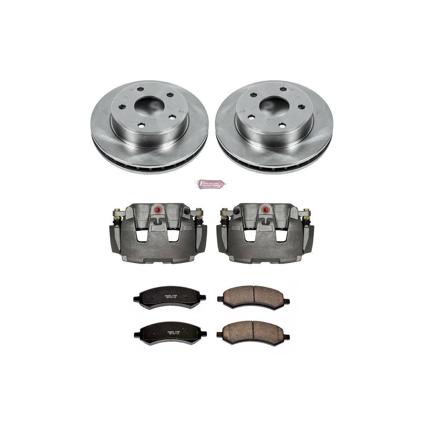 PowerStop Power Stop 09-10 Dodge Dakota Front Autospecialty Brake Kit w/Calipers KCOE2193A