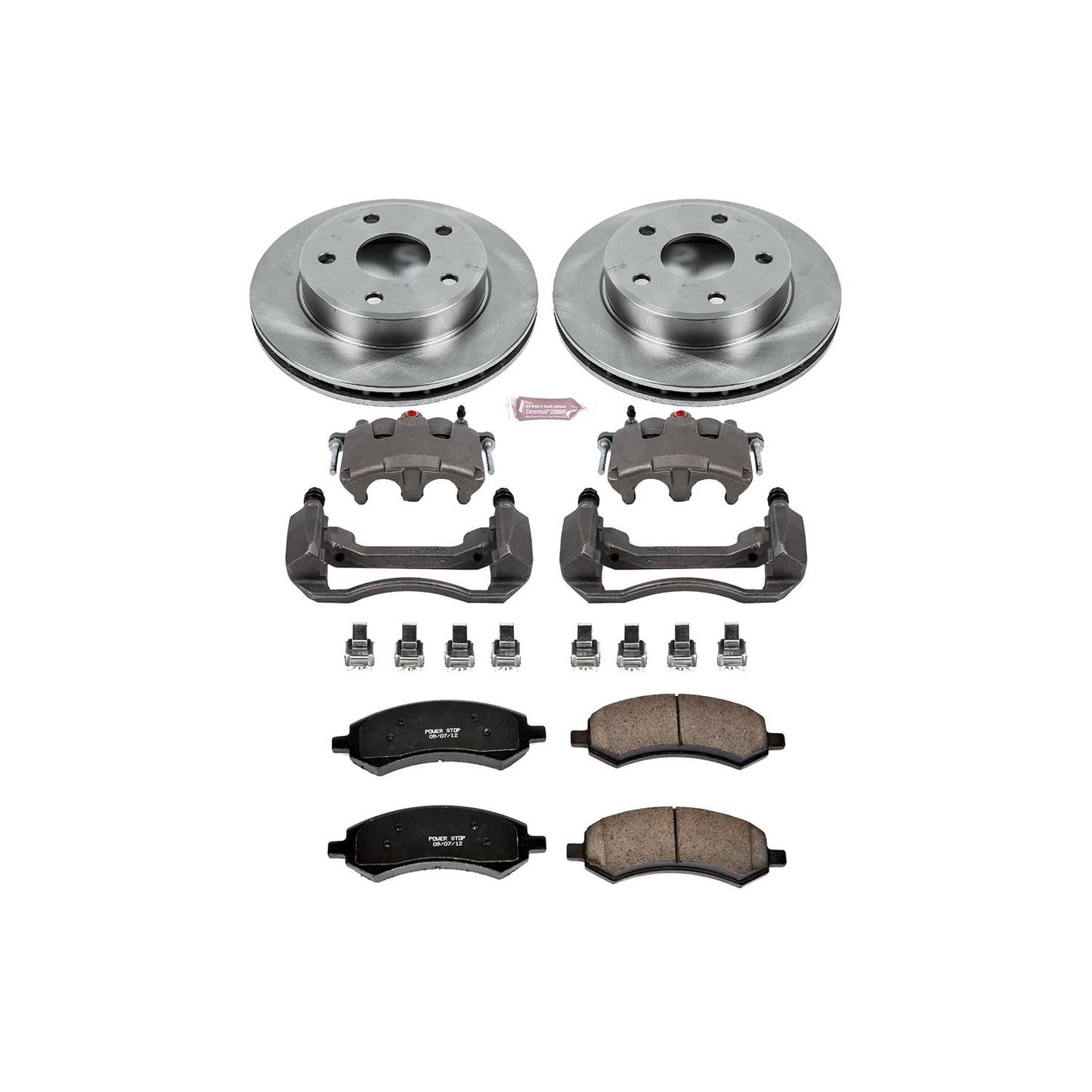 PowerStop Power Stop 05-10 Dodge Dakota Front Autospecialty Brake Kit w/Calipers KCOE2193