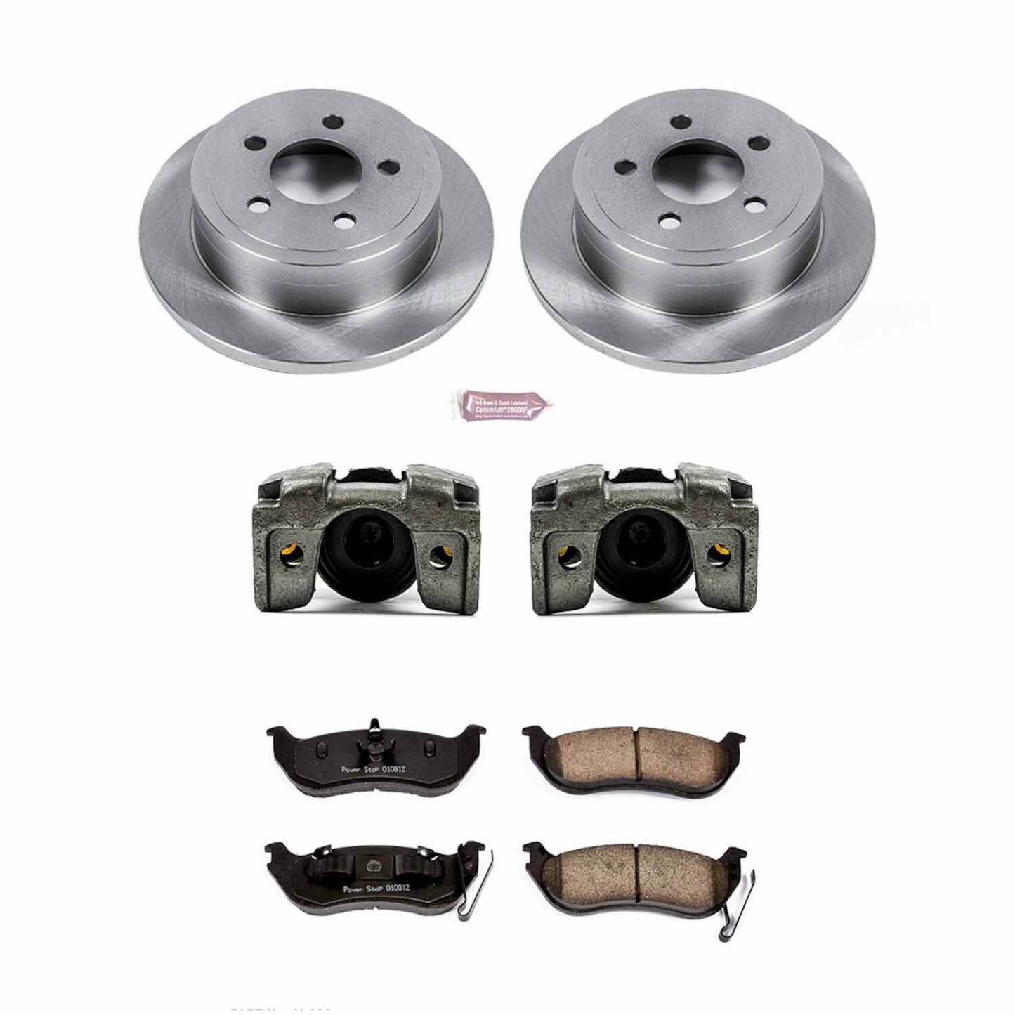 PowerStop Power Stop 03-07 Jeep Liberty Rear Autospecialty Brake Kit w/Calipers KCOE2197