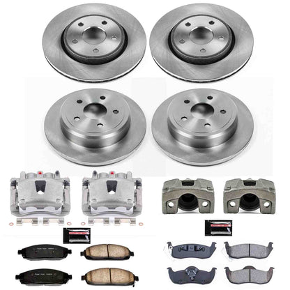 PowerStop Power Stop 06-10 Jeep Commander Autospecialty Kit w/ Calipers - Front and Rear KCOE2220A