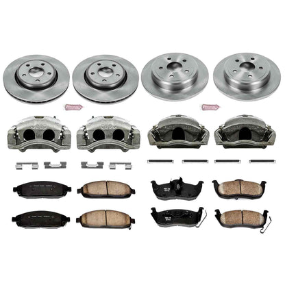 PowerStop Power Stop 06-10 Jeep Commander Autospecialty Kit w/ Calipers - Front and Rear KCOE2220