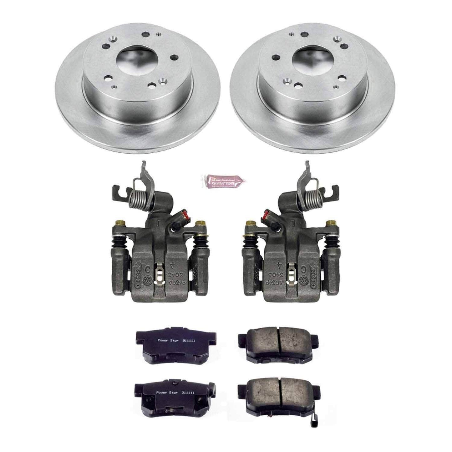 PowerStop Power Stop 98-02 Honda Accord Rear Autospecialty Brake Kit w/Calipers KCOE2270D