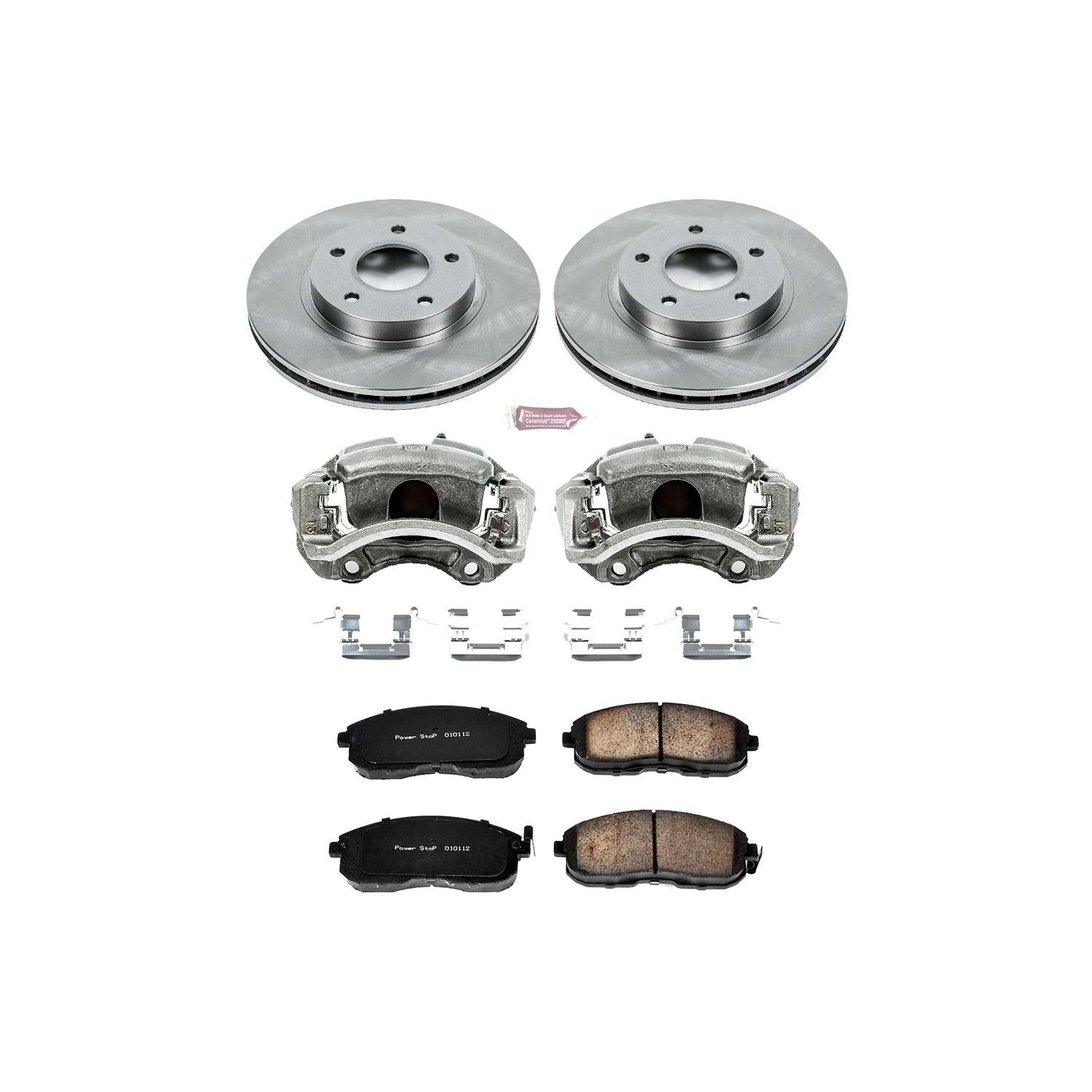PowerStop Power Stop 00-01 Infiniti I30 Front Autospecialty Brake Kit w/Calipers KCOE2280