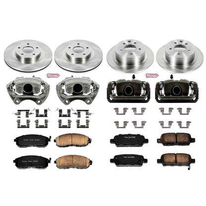 PowerStop Power Stop 02-06 Nissan Altima Autospecialty Kit w/ Calipers - Front and Rear KCOE2283