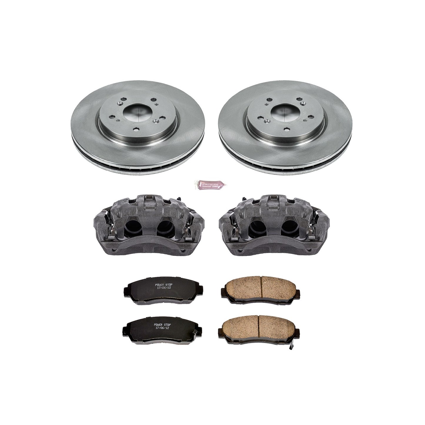 PowerStop Power Stop 07-12 Acura RDX Front Autospecialty Brake Kit w/Calipers KCOE228