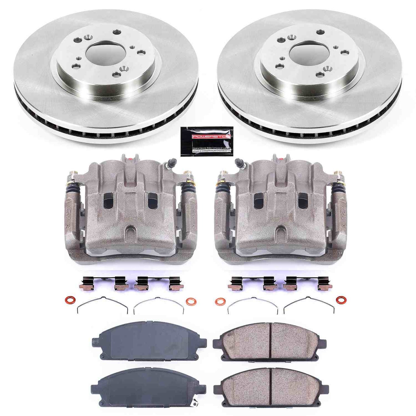 PowerStop Power Stop 03-06 Acura MDX Front Autospecialty Brake Kit w/Calipers KCOE2290