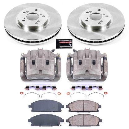 PowerStop Power Stop 03-06 Acura MDX Front Autospecialty Brake Kit w/Calipers KCOE2290