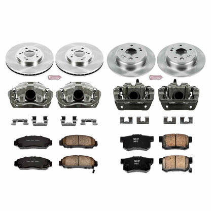 PowerStop Power Stop 99-03 Acura TL Autospecialty Kit w/ Calipers - Front and Rear KCOE2295
