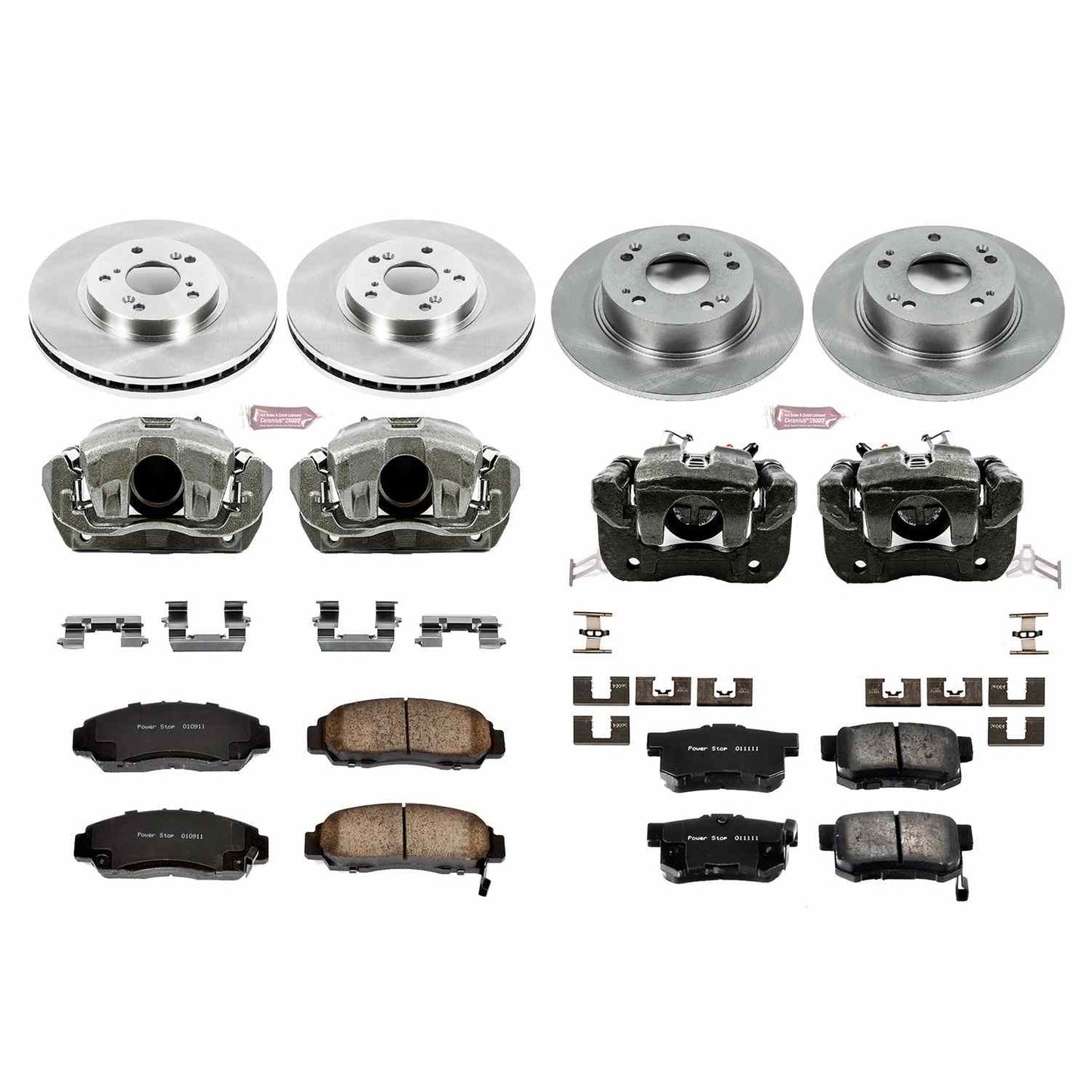 PowerStop Power Stop 04-08 Acura TSX Autospecialty Kit w/ Calipers - Front and Rear KCOE2297