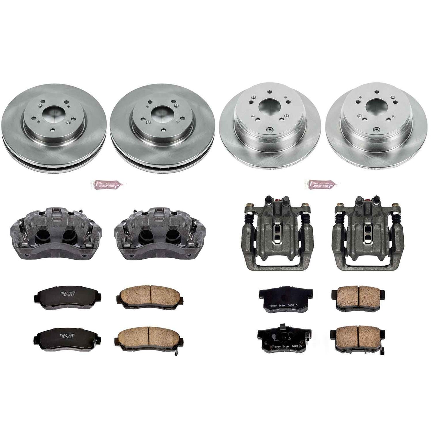 PowerStop Power Stop 10-12 Acura RDX Autospecialty Kit w/ Calipers - Front and Rear KCOE229