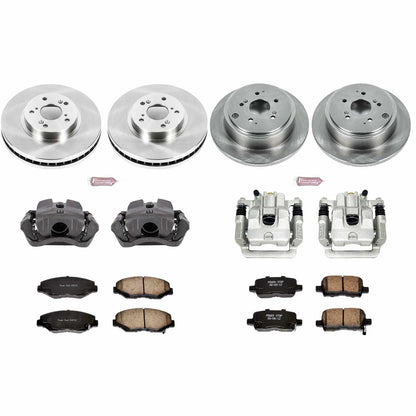 PowerStop Power Stop 03-08 Honda Pilot Autospecialty Kit w/ Calipers - Front and Rear KCOE2303