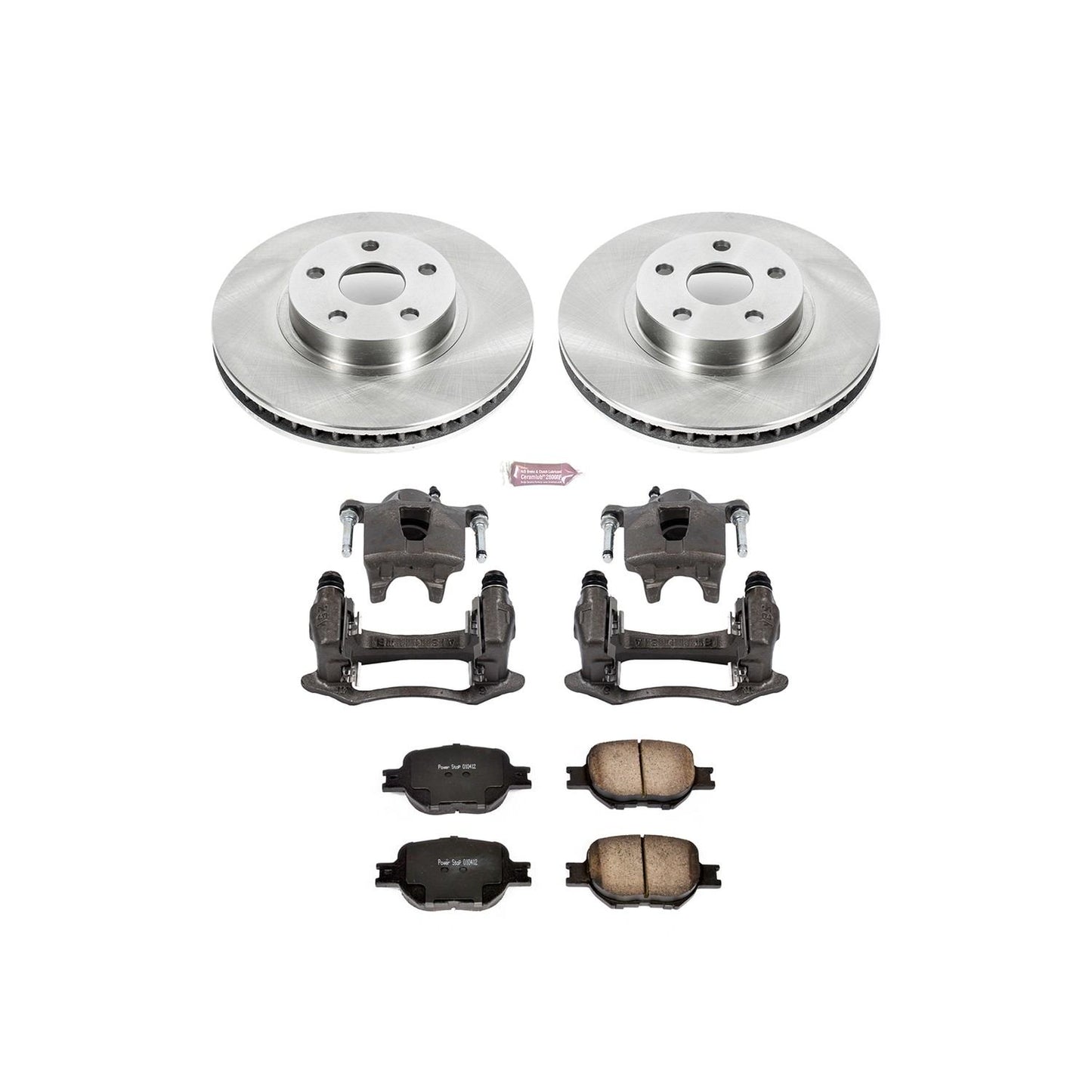 PowerStop Power Stop 00-02 Toyota Celica Front Autospecialty Brake Kit w/Calipers KCOE2313A