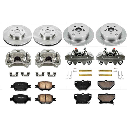 PowerStop Power Stop 03-05 Toyota Celica Autospecialty Kit w/ Calipers - Front and Rear KCOE2314A