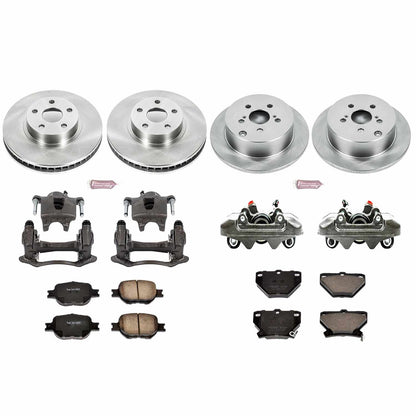 PowerStop Power Stop 00-05 Toyota Celica Autospecialty Kit w/ Calipers - Front and Rear KCOE2314