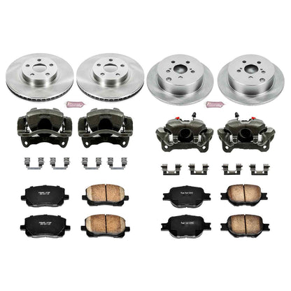 PowerStop Power Stop 05-10 Scion tC Autospecialty Kit w/ Calipers - Front and Rear KCOE2315