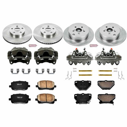 PowerStop Power Stop 03-06 Pontiac Vibe Autospecialty Kit w/ Calipers - Front and Rear KCOE2317