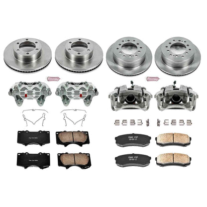 PowerStop Power Stop 01-07 Toyota Sequoia Autospecialty Kit w/ Calipers - Front and Rear KCOE2325