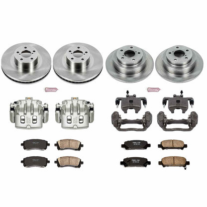 PowerStop Power Stop 02-03 Subaru Impreza Autospecialty Kit w/ Calipers - Front and Rear KCOE2371