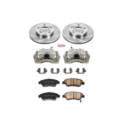 PowerStop Power Stop 02-06 Acura RSX Front Autospecialty Brake Kit w/Calipers KCOE2386