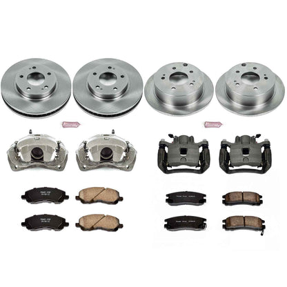 PowerStop Power Stop 04-12 Mitsubishi Galant Autospecialty Kit w/ Calipers - Front and Rear KCOE2395