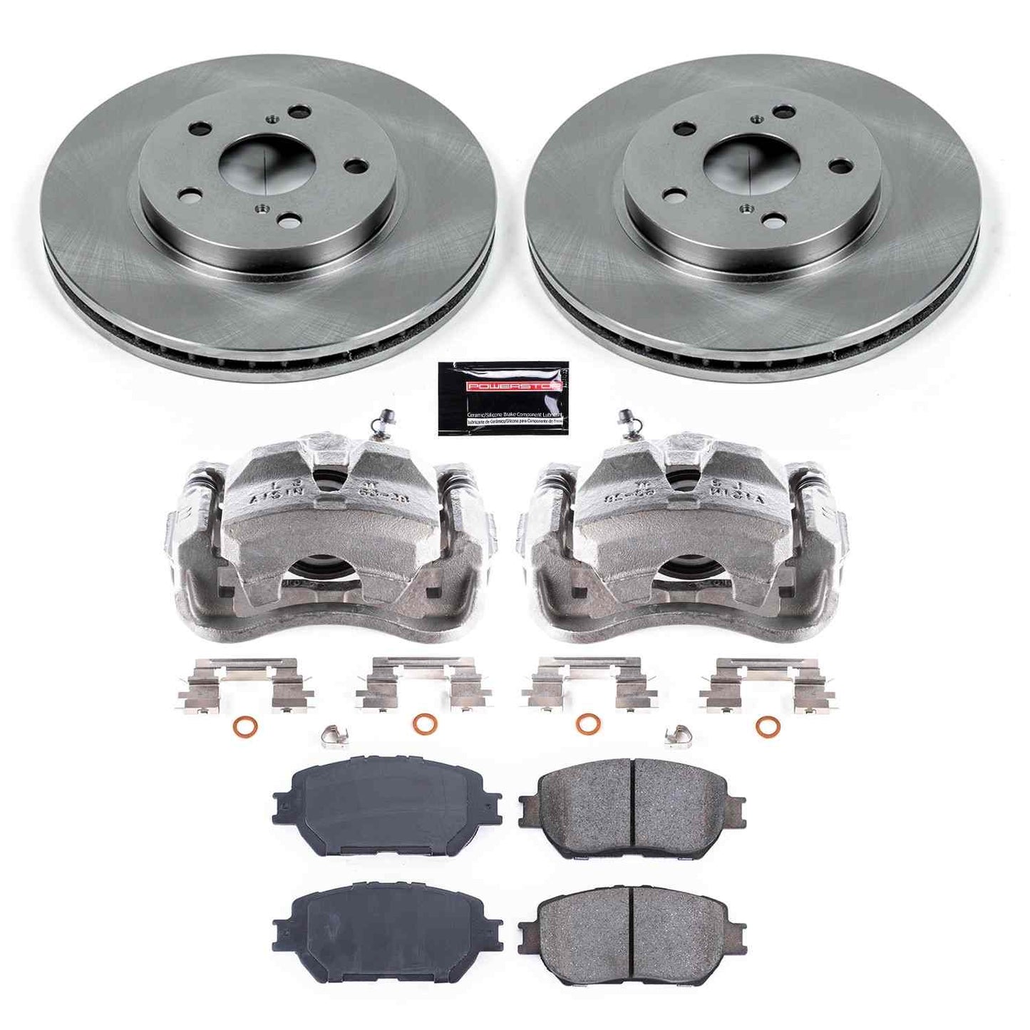 PowerStop Power Stop 2002 Toyota Camry Front Autospecialty Brake Kit w/Calipers KCOE2414