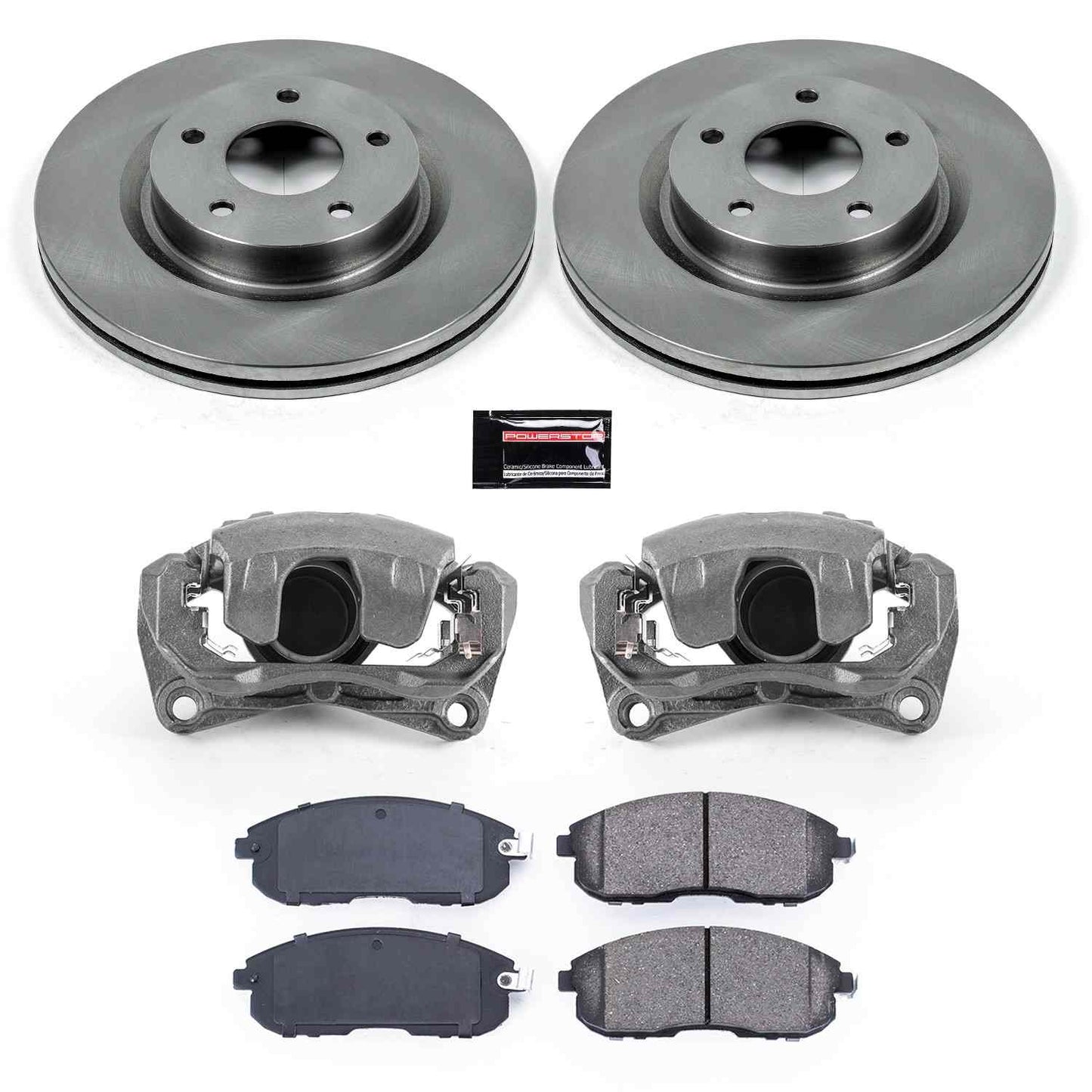 PowerStop Power Stop 07-13 Nissan Altima Front Autospecialty Brake Kit w/Calipers KCOE241