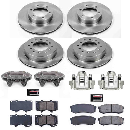 PowerStop Power Stop 03-09 Lexus GX470 Autospecialty Kit w/ Calipers - Front and Rear KCOE2422