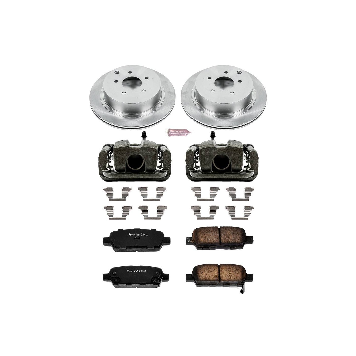 PowerStop Power Stop 03-12 Infiniti FX35 Rear Autospecialty Brake Kit w/Calipers KCOE2427