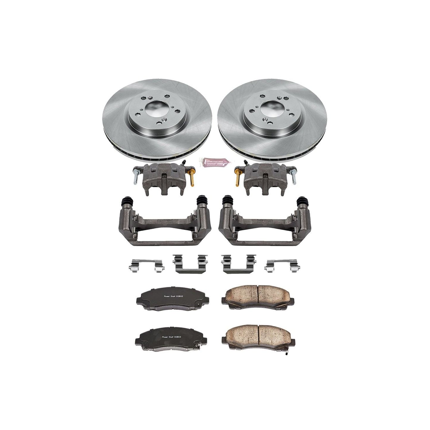 PowerStop Power Stop 06-11 Honda Ridgeline Front Autospecialty Brake Kit w/Calipers KCOE2429