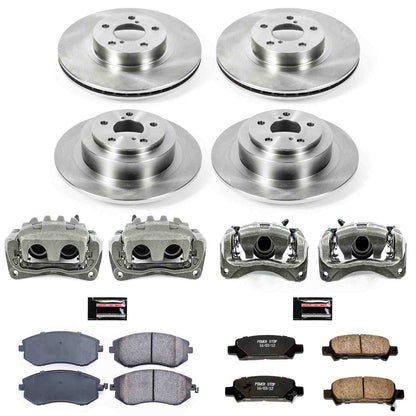 PowerStop Power Stop 06-11 Honda Ridgeline Autospecialty Kit w/ Calipers - Front and Rear KCOE2430