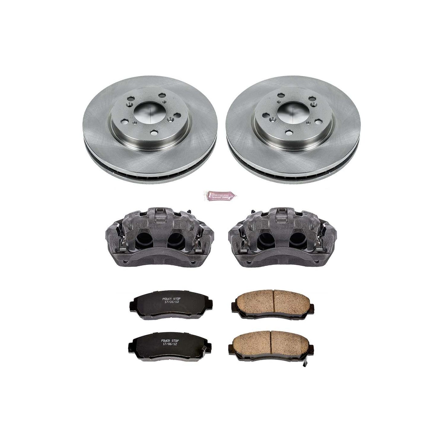 PowerStop Power Stop 05-10 Honda Odyssey Front Autospecialty Brake Kit w/Calipers KCOE2435