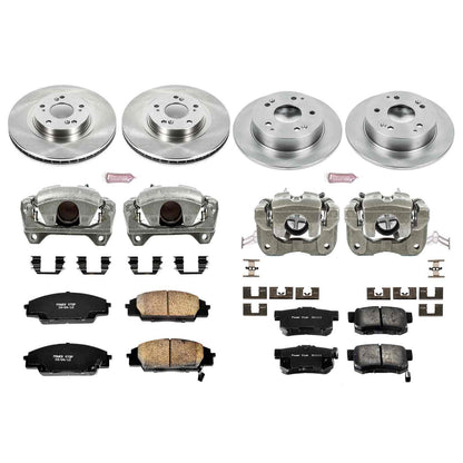 PowerStop Power Stop 02-06 Acura RSX Autospecialty Kit w/ Calipers - Front and Rear KCOE2441