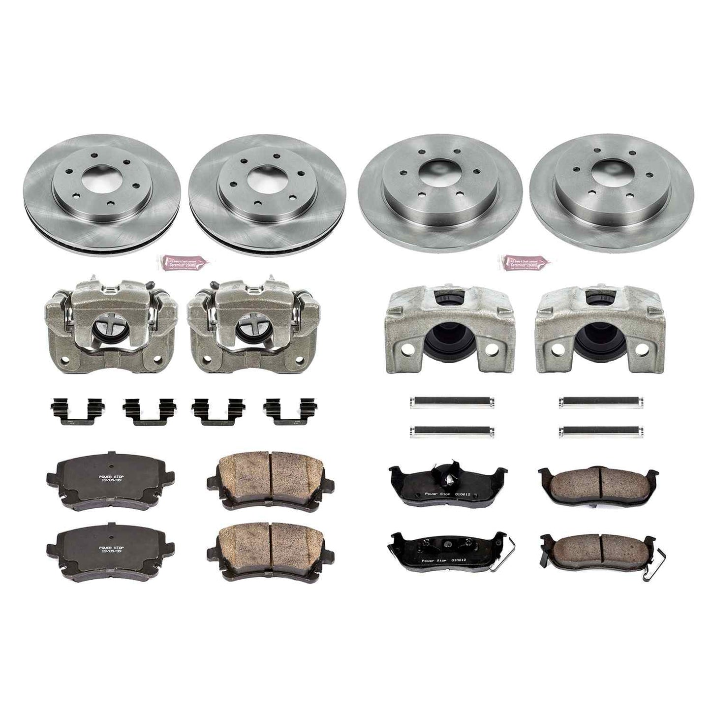 PowerStop Power Stop 04-05 Infiniti QX56 Autospecialty Kit w/ Calipers - Front and Rear KCOE2443