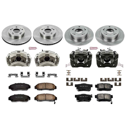 PowerStop Power Stop 03-07 Honda Accord Autospecialty Kit w/ Calipers - Front and Rear KCOE2557