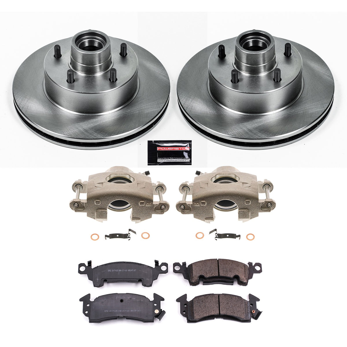 PowerStop Power Stop 1977 Buick Century Front Autospecialty Brake Kit w/Calipers KCOE2580A