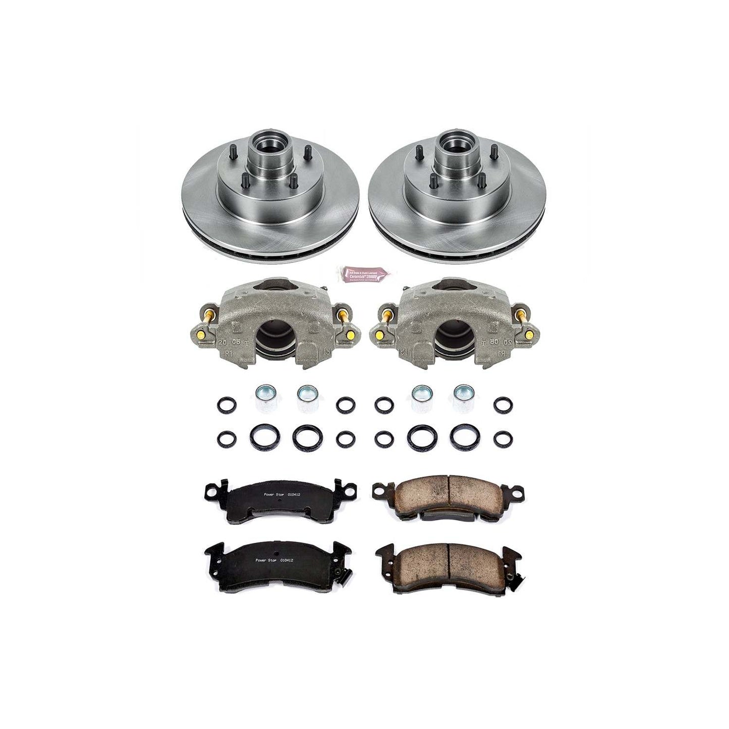 PowerStop Power Stop 1975 Buick Apollo Front Autospecialty Brake Kit w/Calipers KCOE2580