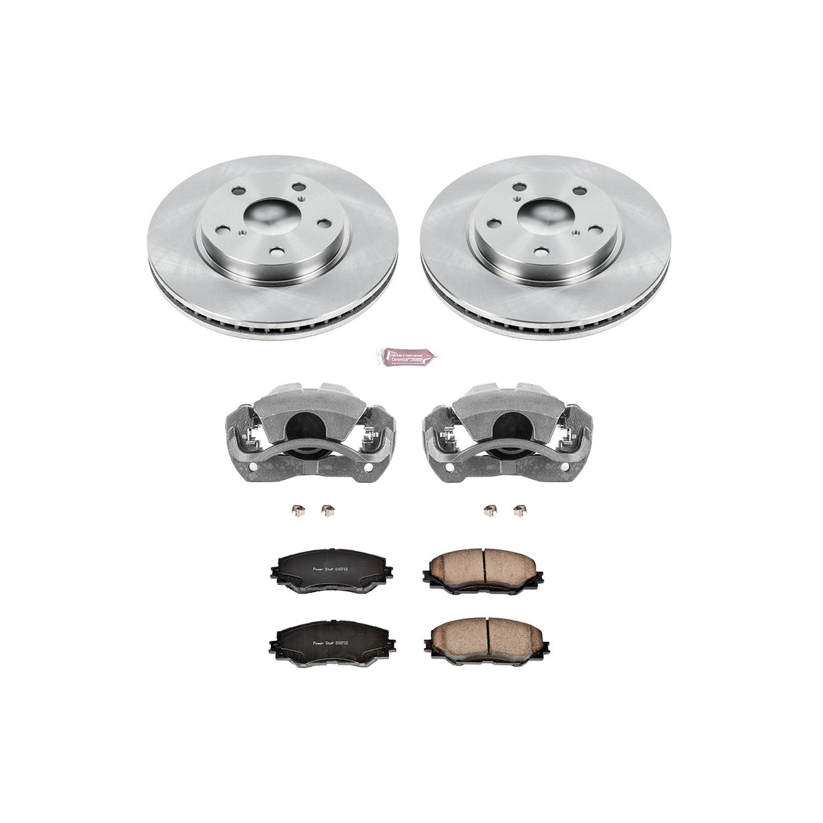 PowerStop Power Stop 10-12 Lexus HS250h Front Autospecialty Brake Kit w/Calipers KCOE258A