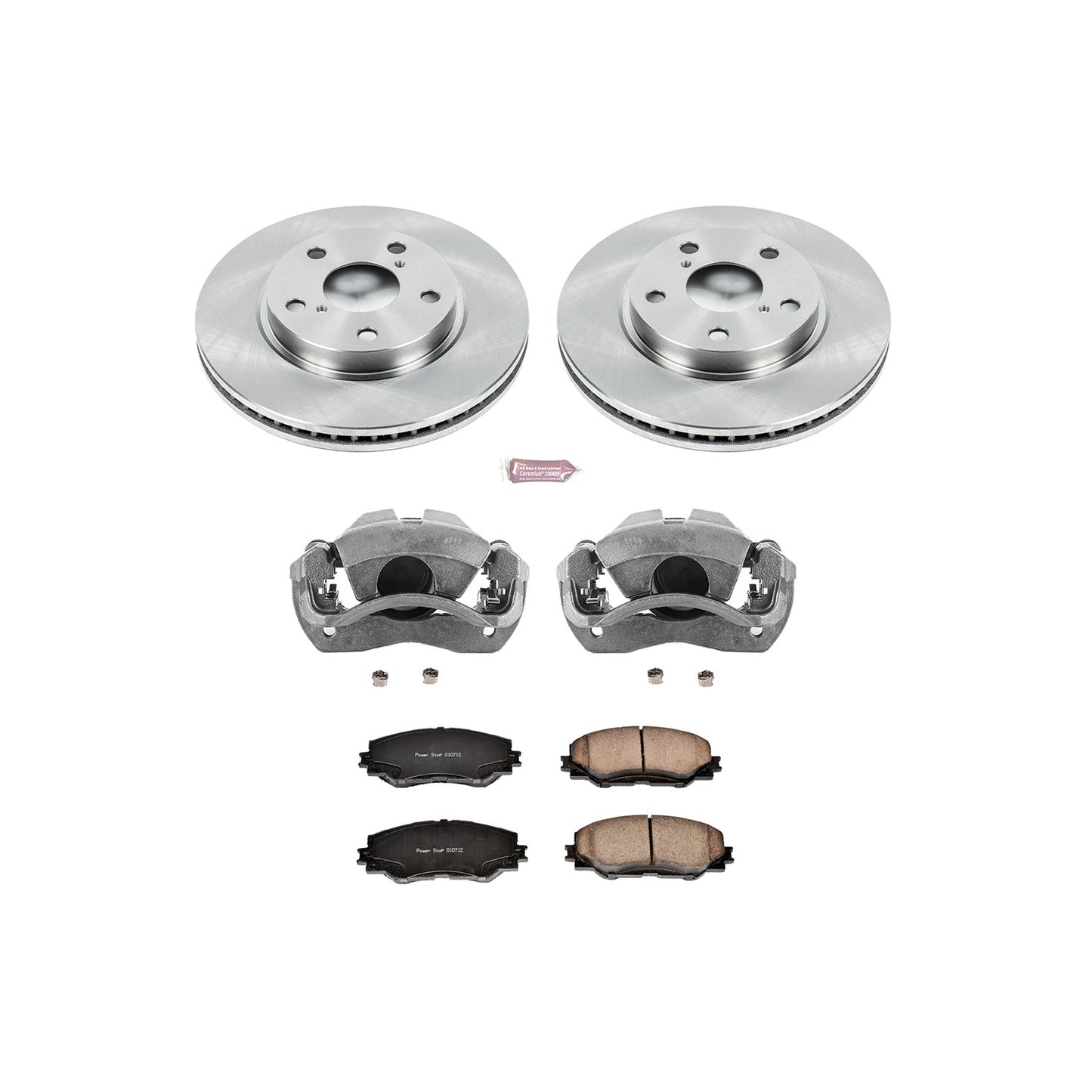 PowerStop Power Stop 10-12 Lexus HS250h Front Autospecialty Brake Kit w/Calipers KCOE258