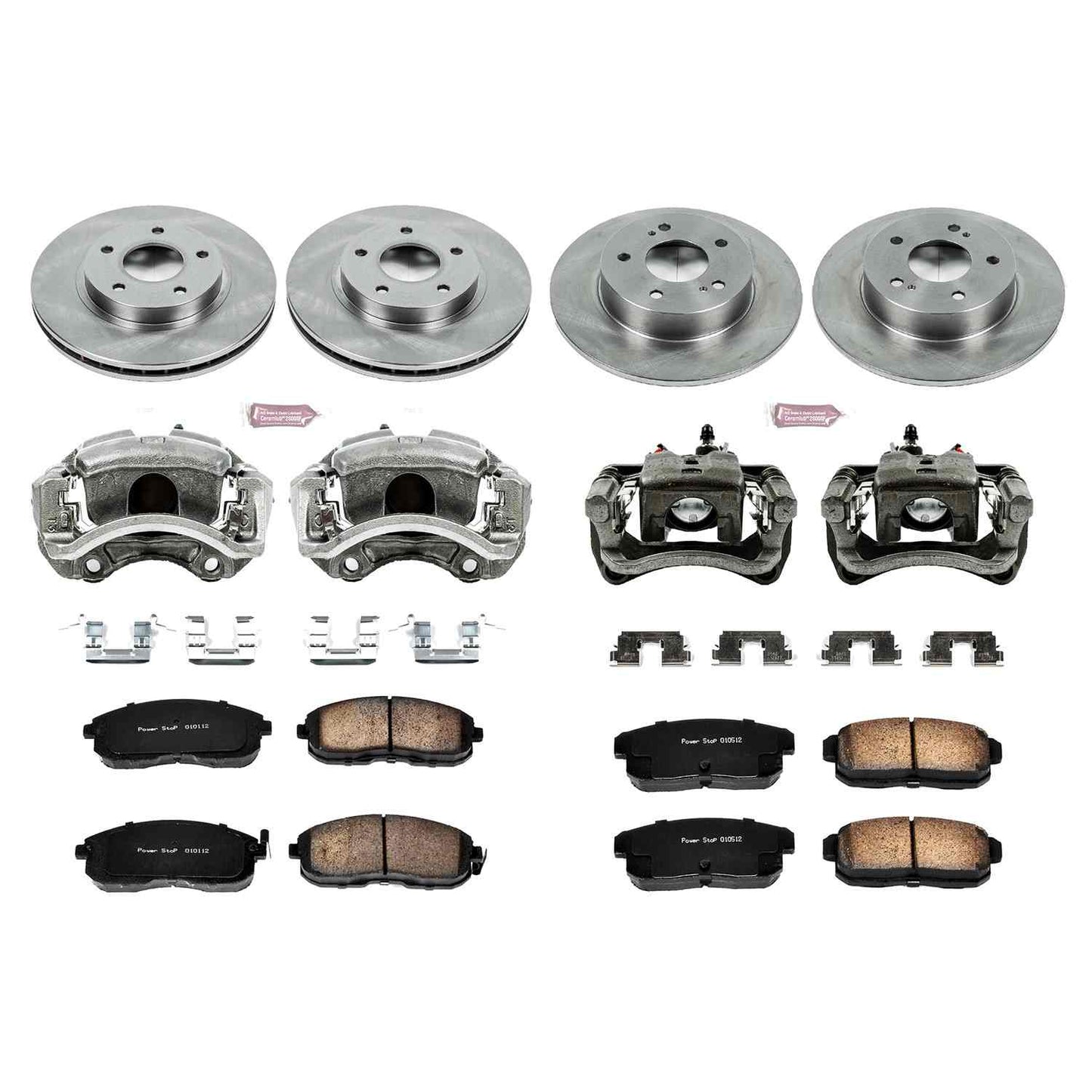 PowerStop Power Stop 2001 Infiniti I30 Autospecialty Kit w/ Calipers - Front and Rear KCOE2703