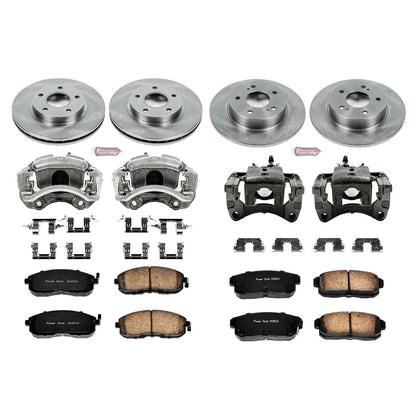 PowerStop Power Stop 2001 Nissan Maxima Autospecialty Kit w/ Calipers - Front and Rear KCOE2705