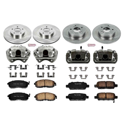 PowerStop Power Stop 03-05 Infiniti G35 Autospecialty Kit w/ Calipers - Front and Rear KCOE2710