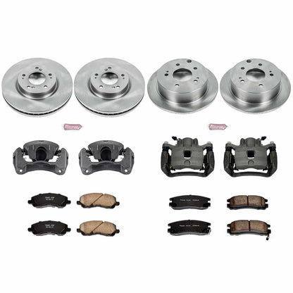 PowerStop Power Stop 06-12 Mitsubishi Eclipse Autospecialty Kit w/ Calipers - Front and Rear KCOE2711