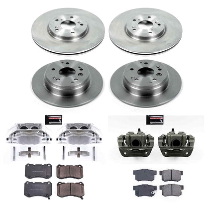 PowerStop Power Stop 04-08 Acura TL Autospecialty Kit w/ Calipers - Front and Rear KCOE2718