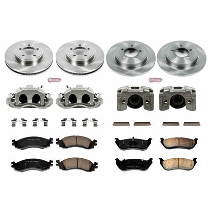 PowerStop Power Stop 2006 Mercury Mountaineer Autospecialty Kit w/ Calipers - Front and Rear KCOE2721