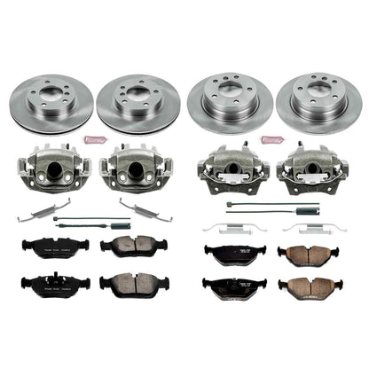 PowerStop Power Stop 92-98 BMW 318i Autospecialty Kit w/ Calipers - Front and Rear KCOE2724