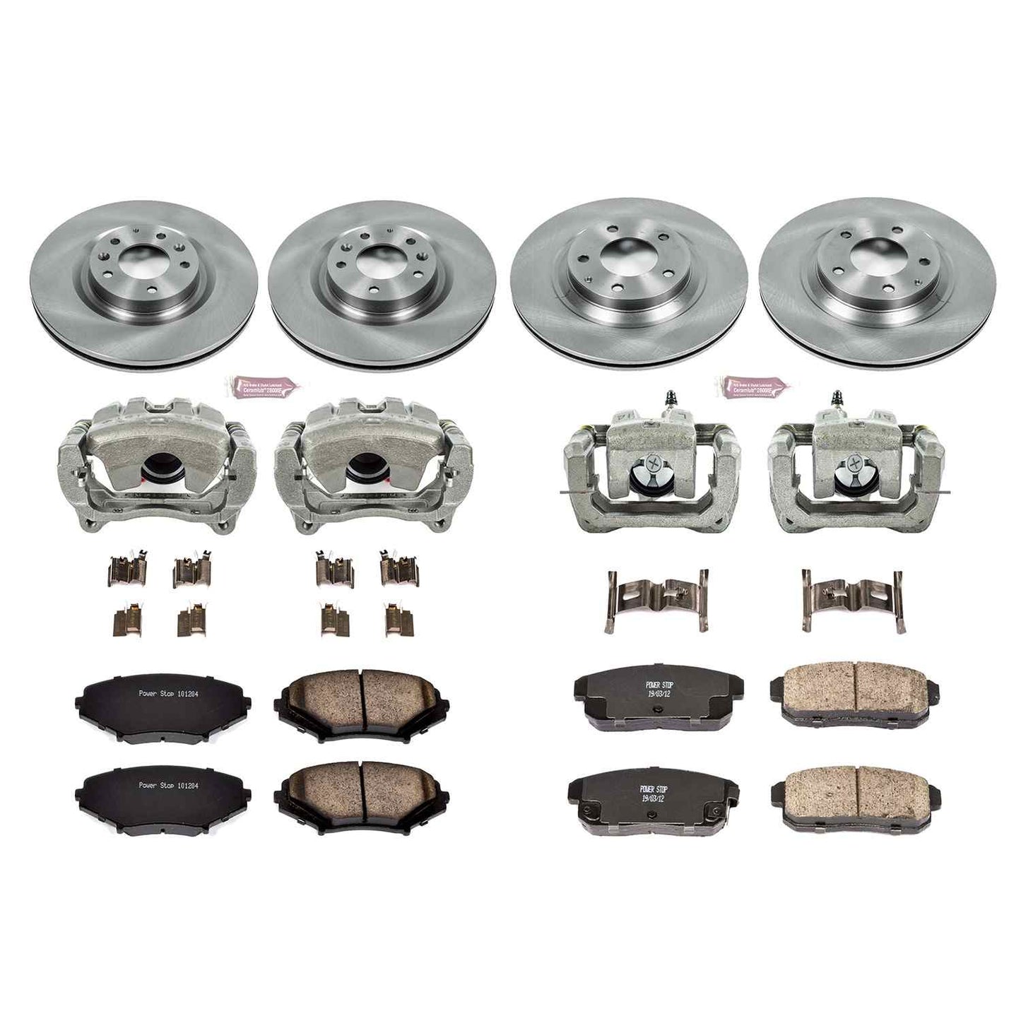 PowerStop Power Stop 04-11 Mazda RX-8 Autospecialty Kit w/ Calipers - Front and Rear KCOE2727