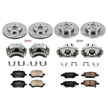 PowerStop Power Stop 09-12 Chevrolet Malibu Autospecialty Kit w/ Calipers - Front and Rear KCOE2731A