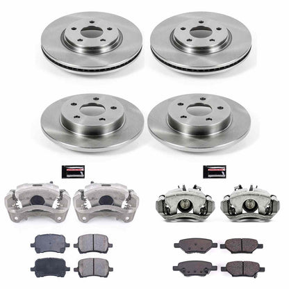PowerStop Power Stop 09-10 Pontiac G5 Autospecialty Kit w/ Calipers - Front and Rear KCOE2731B
