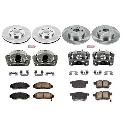 PowerStop Power Stop 09-10 Acura TSX Autospecialty Kit w/ Calipers - Front and Rear KCOE2742